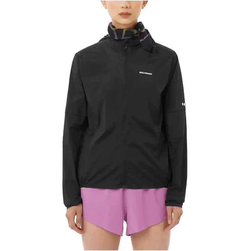 Salomon Sense Aero Wind JKT W LC2743700, Damskie, Czarne, kurtki, poliamid, rozmiar: M