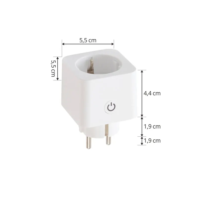 Prios Smart Plug Lykka, EU, Bluetooth, WiFi, Tuya, wewnętrzny