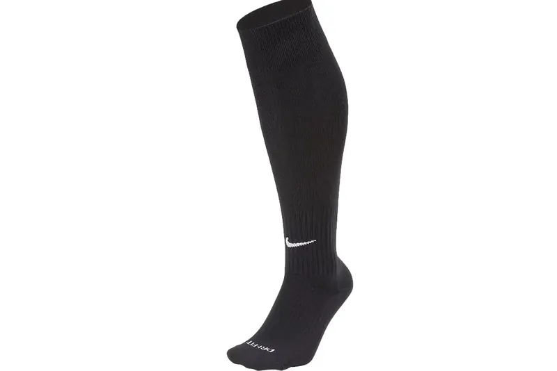 Nike Dri-FIT Academy Sock SX5728-010, Unisex, Czarne, getry piłkarskie, nylon, rozmiar: 38-42