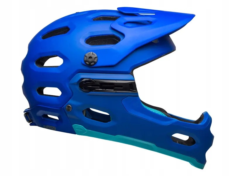 Kask full face BELL SUPER 3R MIPS matte niebieski bright niebieski (58-62)