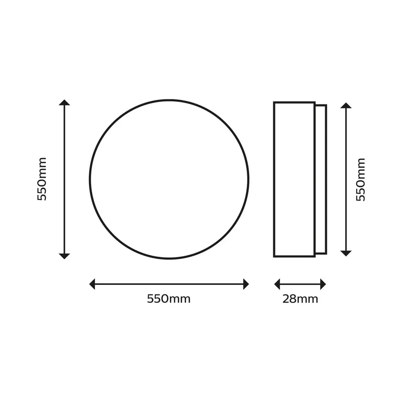 Lampa sufitowa Philips SuperSlim 2700K Ø54cm biała
