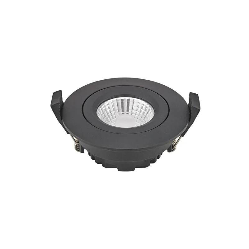 Spot sufitowy wpuszczany LED Diled, Ø 8,5 cm 6 W Dime LED czarny