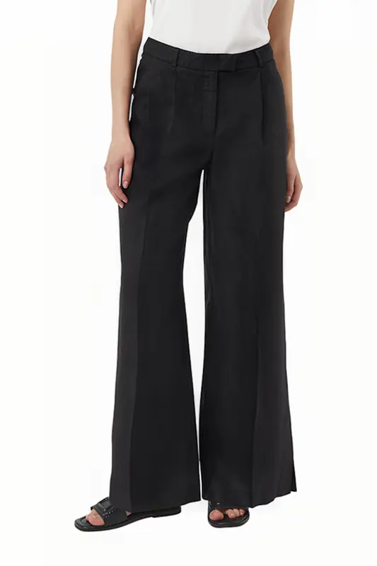 Comma  Pants Black Maat: 40 | Wijde Broeken Outlet | Dames | Zwart