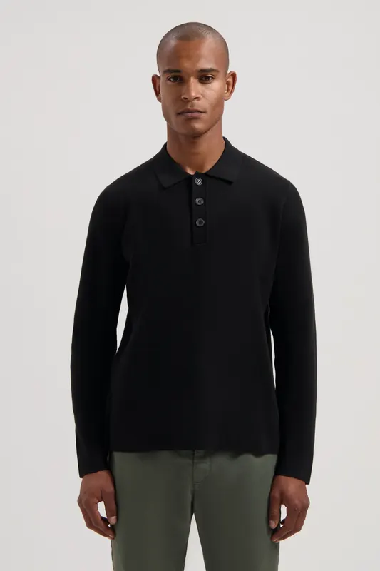 Dstrezzed Ds_chev Polo Black Maat: XXL | Longsleeves Outlet | Heren | Zwart