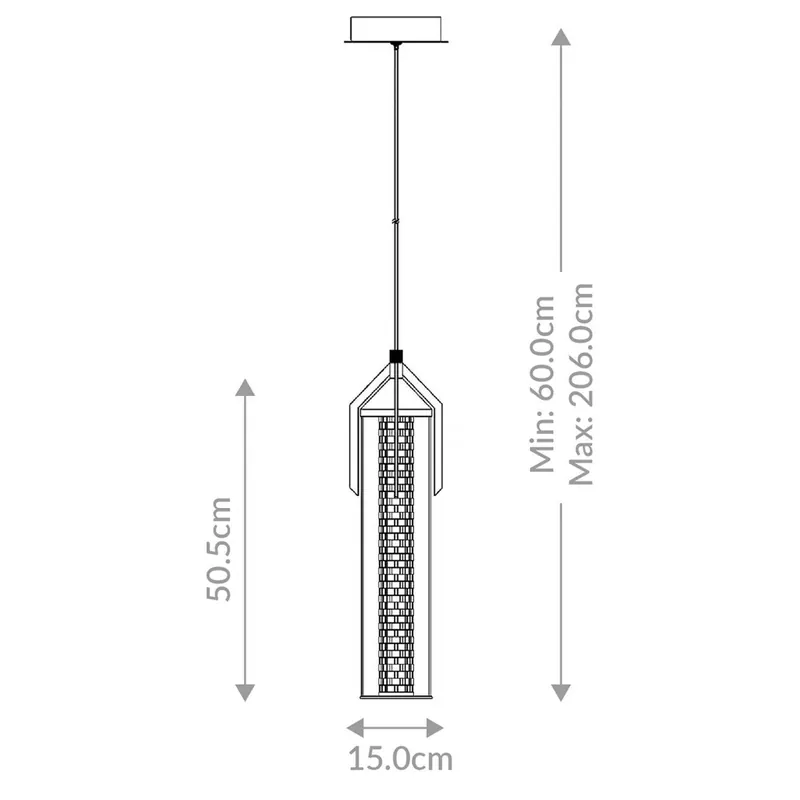 Żyrandol LED ESPADA, szczotkowane złoto, Ø 15 cm metal/szkło