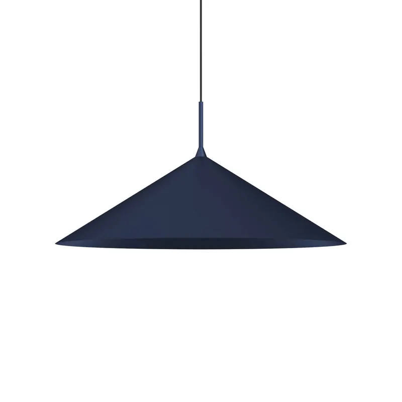 Lampa wisząca Capital, niebieska, 1-punktowa, Ø 60 cm, GX53