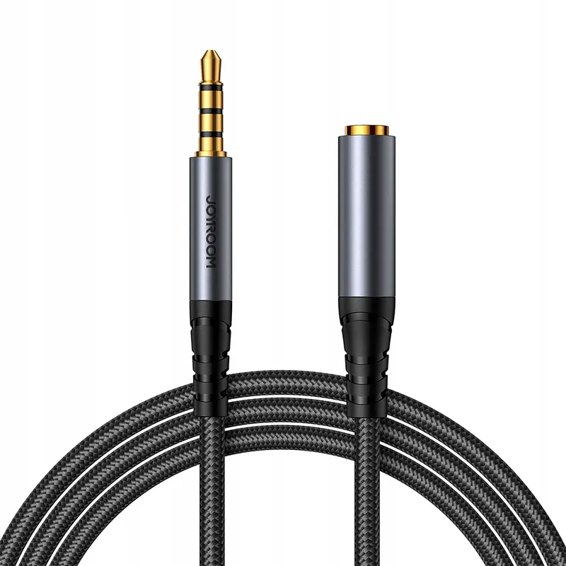 Joyroom kabel audio stereo Aux 3,5 mm mini jack(męski) mini 1. 2 m czarny