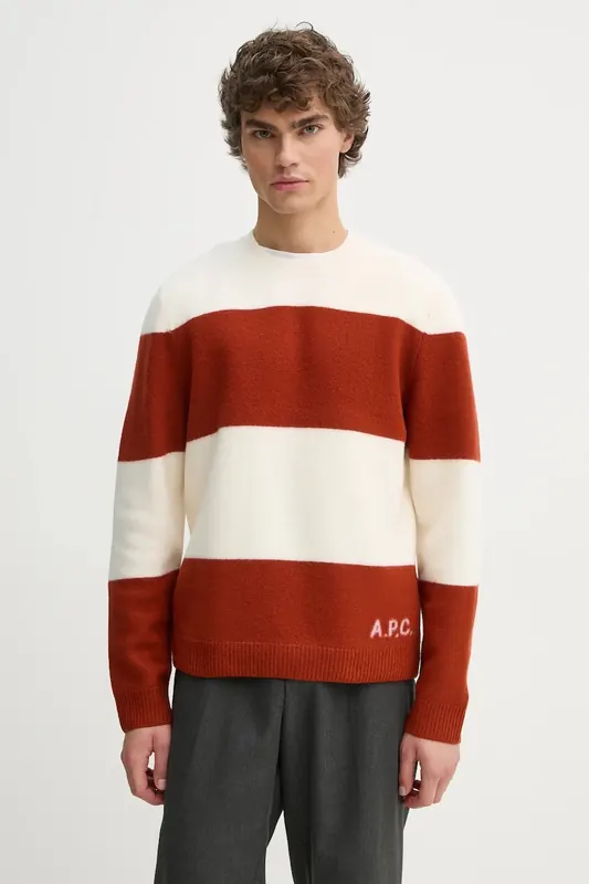 A.P.C. sweter wełniany pull edwardo