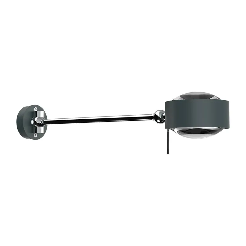 Puk Maxx Hotel LED, 30 cm Soczewki przezroczyste, antracytowe