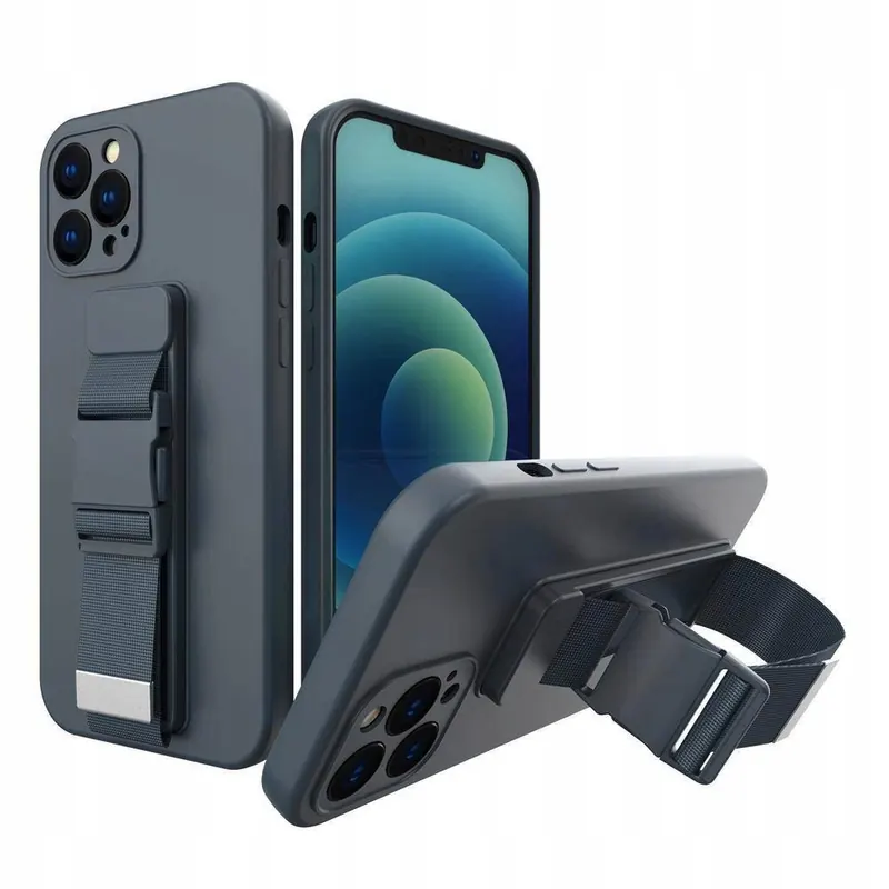 Rope Case silikonowe etui ze smyczą torebka pasek do Xiaomi Poco X4 Pro 5G