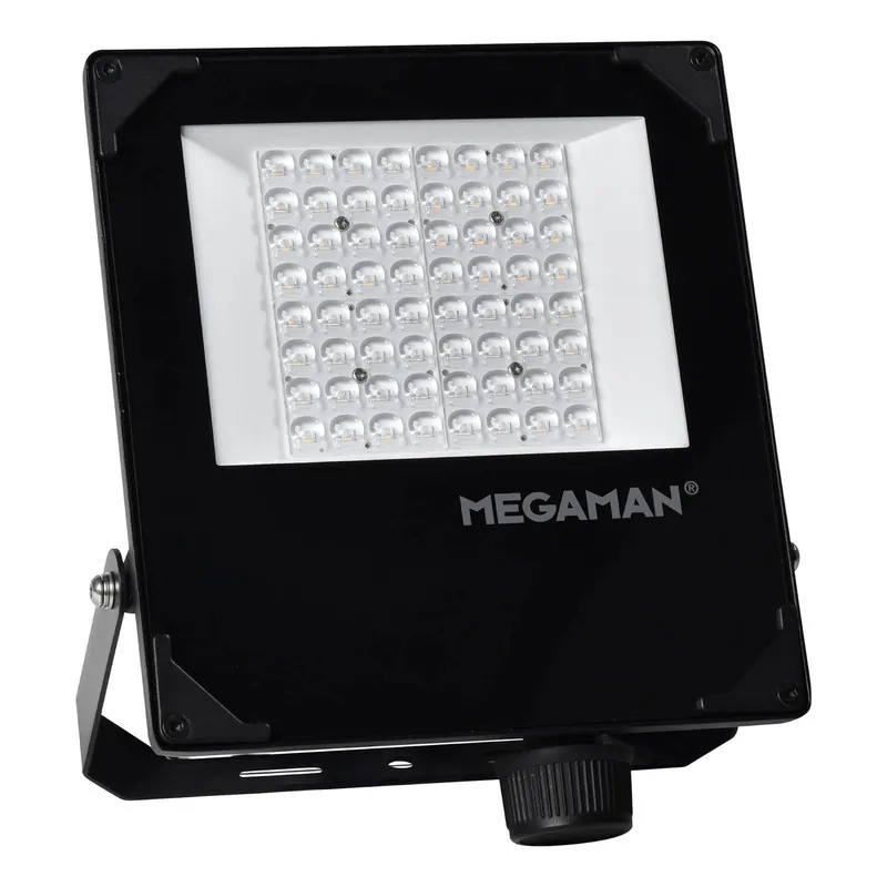 Reflektor zewnętrzny LED MEGAMAN Hugo, 50 W, 3000 K, IP66