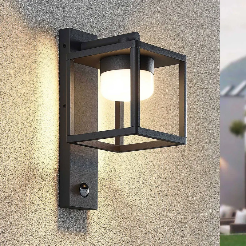 Lucande Timio kinkiet zewnętrzny, downlight, czujnik, GX53, IP44