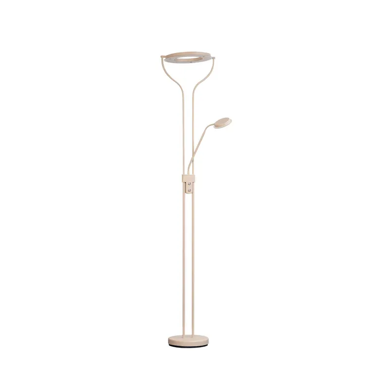 Lampa stojąca LED Davos, kolor piaskowy, wysokość 180 cm, 2-punktowa, CCT