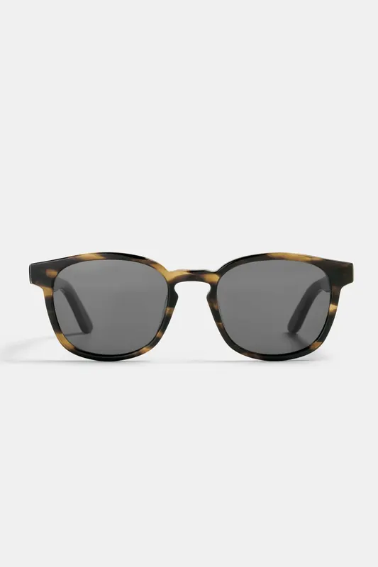Ace & Tate Alfred-large-tigerwood-sun Maat: L | Zonnebrillen Outlet | Unisex | Bruin