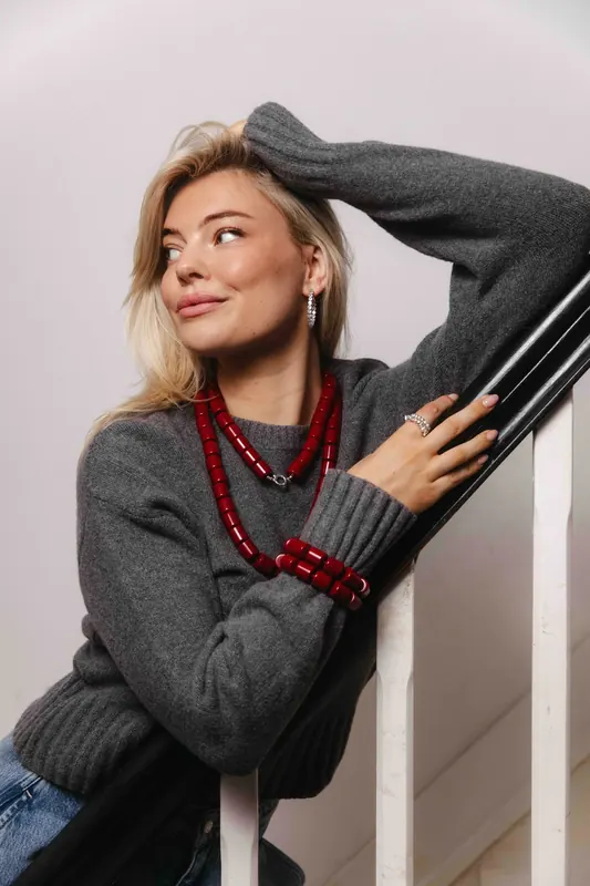 Catwalk Junkie Cherry Kiss Necklace Cherry Maat: OS | Kettingen Outlet | Dames