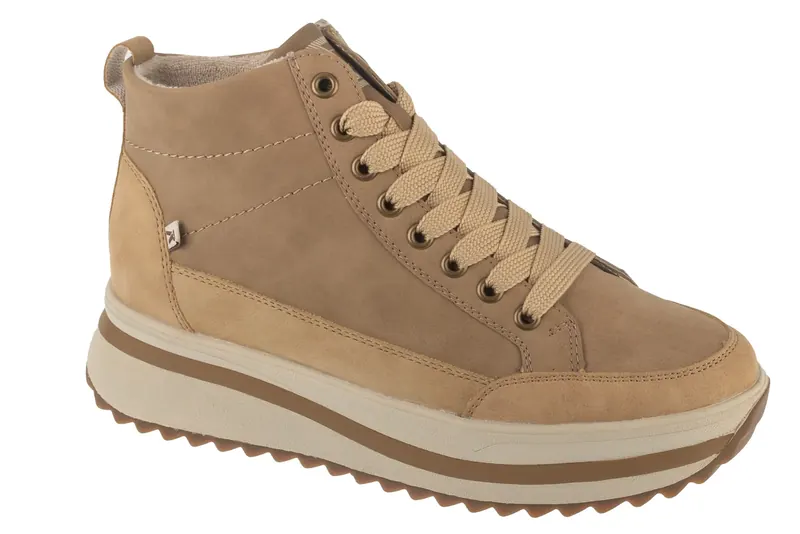 Rieker Shoes W3871-60, Damskie, Brązowe, buty sneakers, skóra syntetyczna, rozmiar: 36