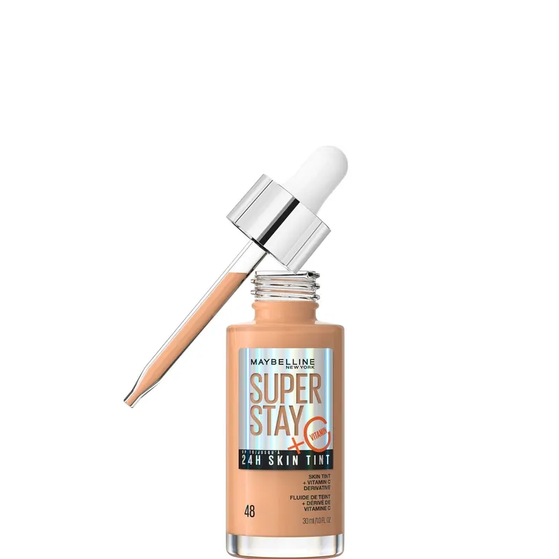 Maybelline Super Stay up to 24H Skin Tint Foundation + Vitamin C 30ml (Various Shades) - 48