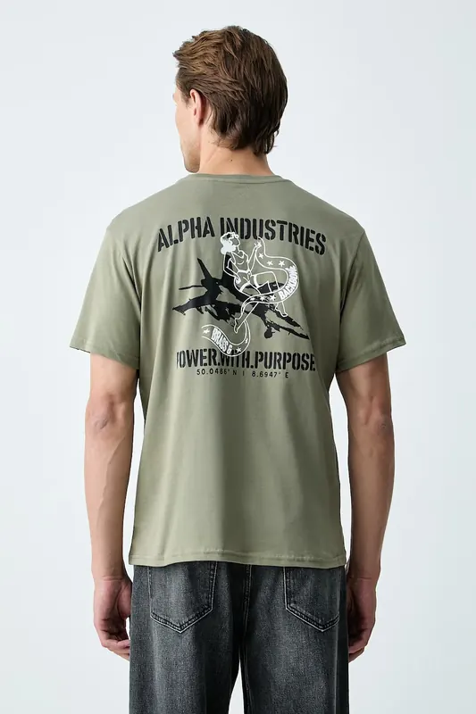Alpha Industries T-shirt męski bawełniany Noseart Backprint