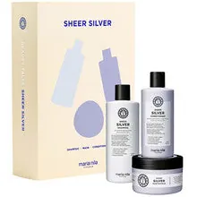 Maria Nila Zestaw Sheer Silver - zestaw upominkowy neutralizujący żółte odcienie