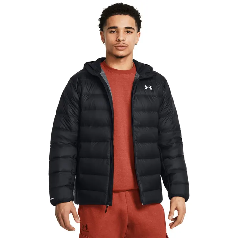 Under Armour Legend Down Hooded Jacket męska kurtka puchowa kaptur czarna (XXL)