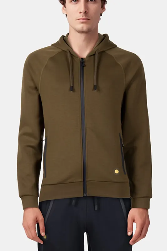 Gold's Gym Gene - Men's Training Jacket Olive Maat: M | Hoodies Outlet | Heren | Bruin