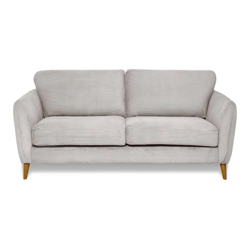 Jasnoszara sztruksowa sofa 170 cm Paris – Scandic