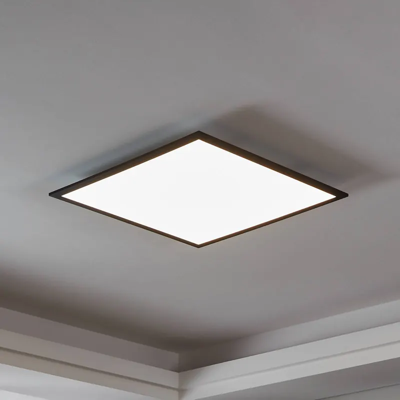 EGLO connect CCT lampa sufitowa 59,5x59,5cm czarna