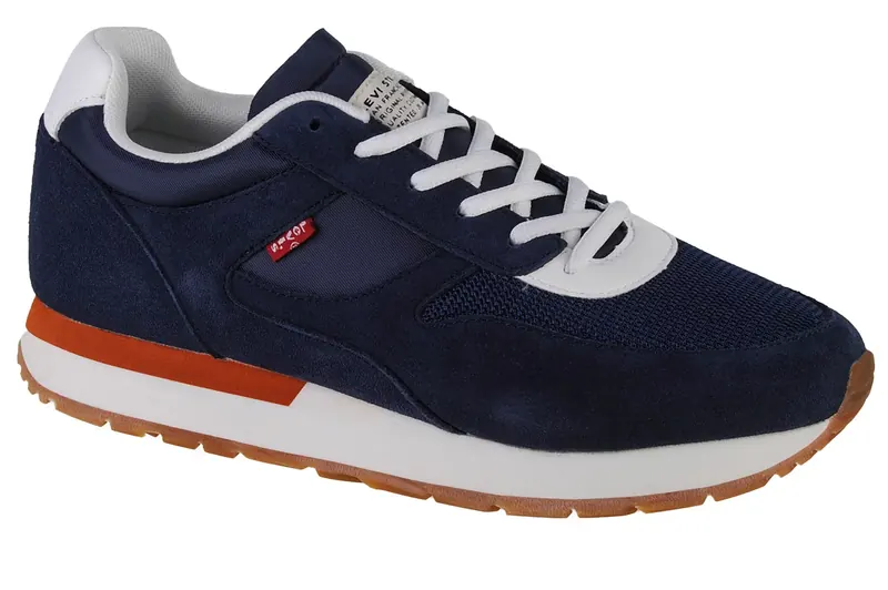 Levi's Bannister 235235-671-17, Męskie, Granatowe, buty sneakers, skóra zamszowa, rozmiar: 44