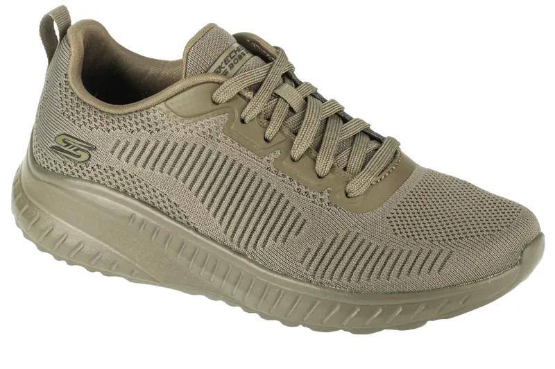 Skechers Bobs Squad Chaos - Face Off 117209-OLV, Damskie, Zielone, buty sneakers, tkanina, rozmiar: 39,5