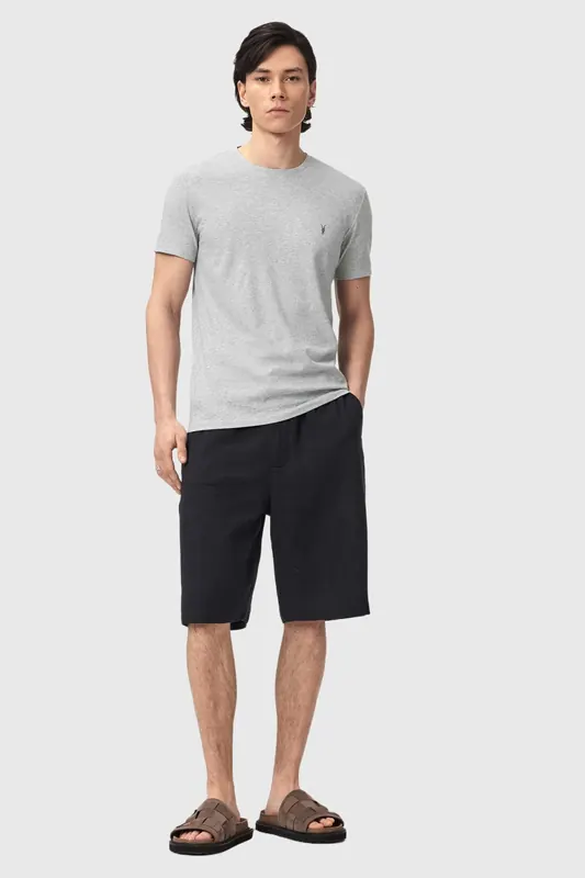 AllSaints Tonic Ss Crew 3 Pk Grey/white/green Maat: XL | Basic T-Shirts Outlet | Heren | Grijs