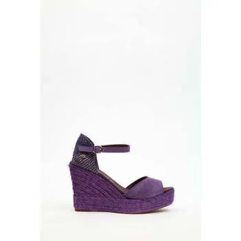La Valeta Espadrilles Charlene Peep Toe Morado