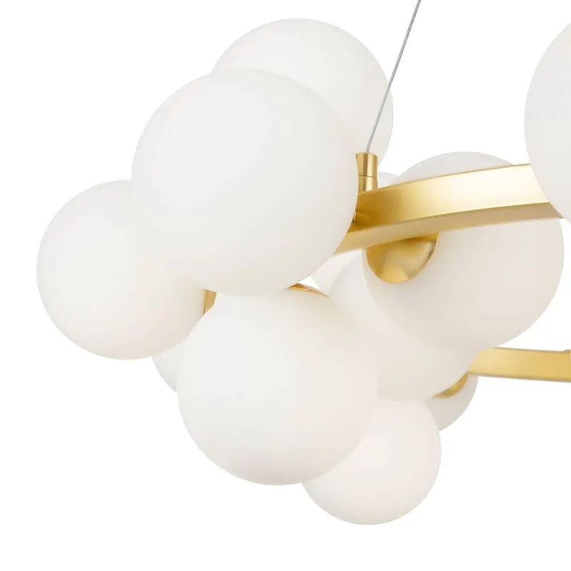 Lampa wisząca Maytoni Dallas 25-light, okrągła, złota