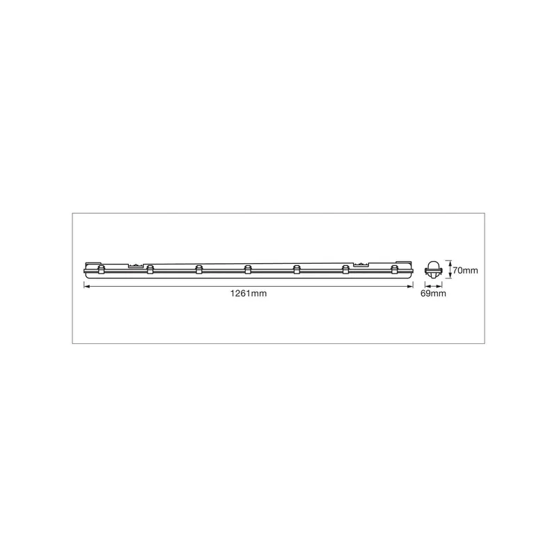 OSRAM oprawa do wilgotnych pomieszczeń SUBMARINE 126 cm 1 x 15 W G13-LED IP65