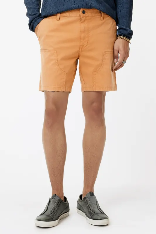 John Varvatos Jayden Double Knee Shorts Copper Maat: W32 | Korte Broeken Outlet | Heren