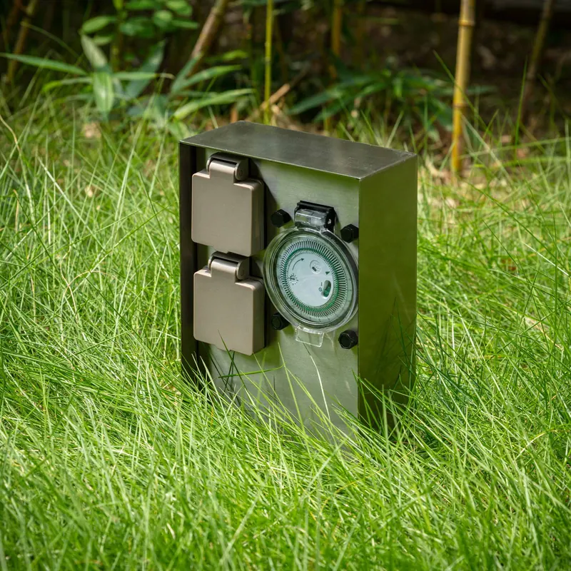 Prios Foranda Kolumna prądowa 2-funkcyjny timer ze stali szlachetnej 23 cm
