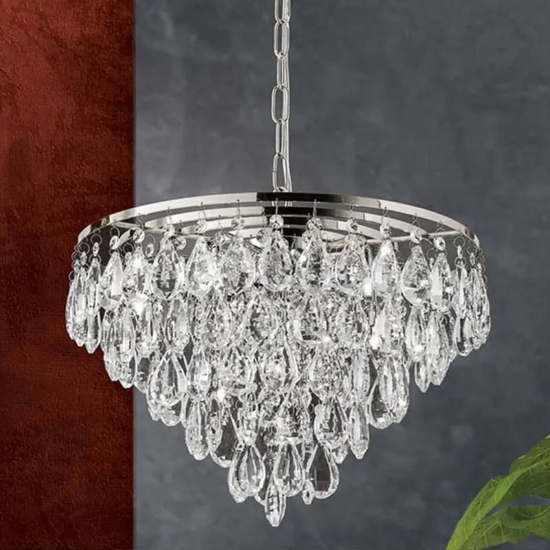 Lampa wisząca Celeste z kryształami K9 9-pkt chrom