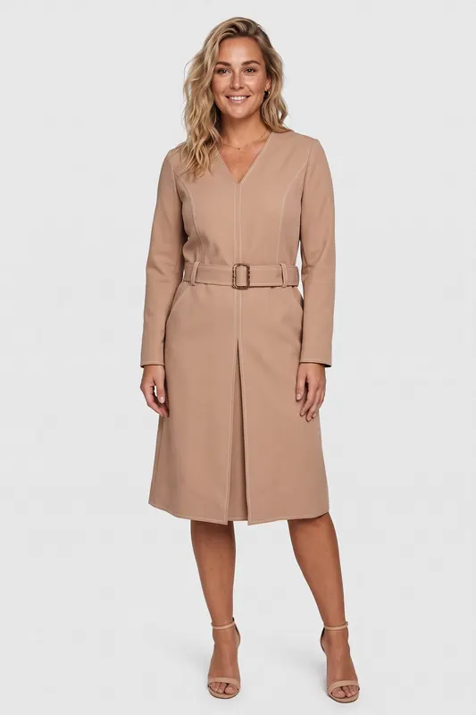 Moschino Dress Beige Maat: 40 | Midi Jurken Outlet | Dames | Beige