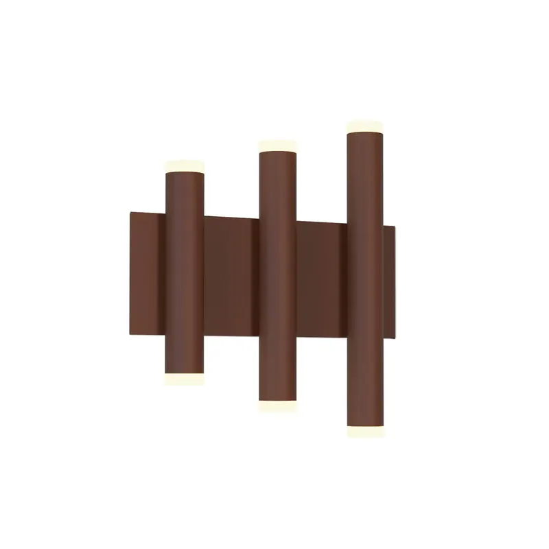 Kinkiet LED Cala, corten, aluminium, 6 punktów świetlnych