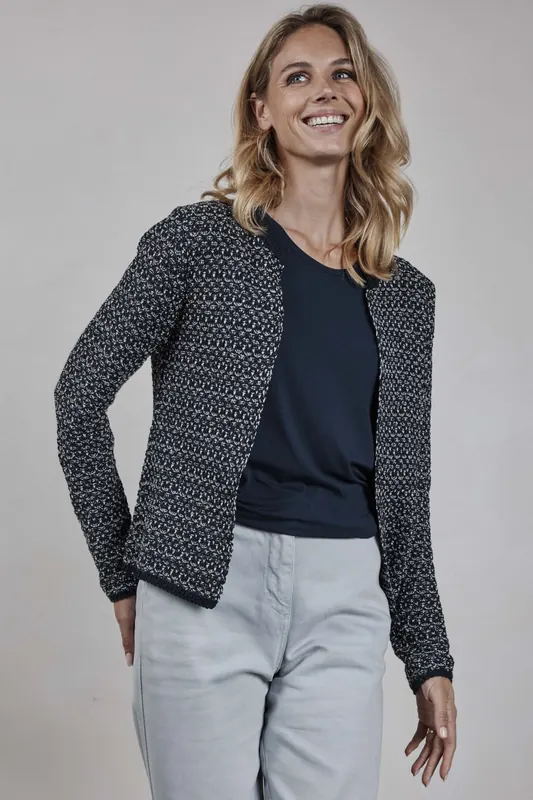 DIDI Cardigan Louisa Dark Blue Maat: 46-48 | Lichte Jassen Outlet | Dames | Blauw