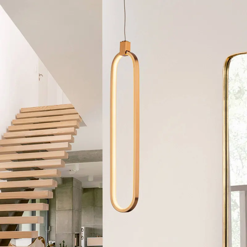 Lampa wisząca LED Colette, różowe złoto, 1-punktowa
