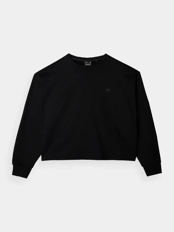 4F bluza dresowa damska luźny krój F1305 czarna (M)