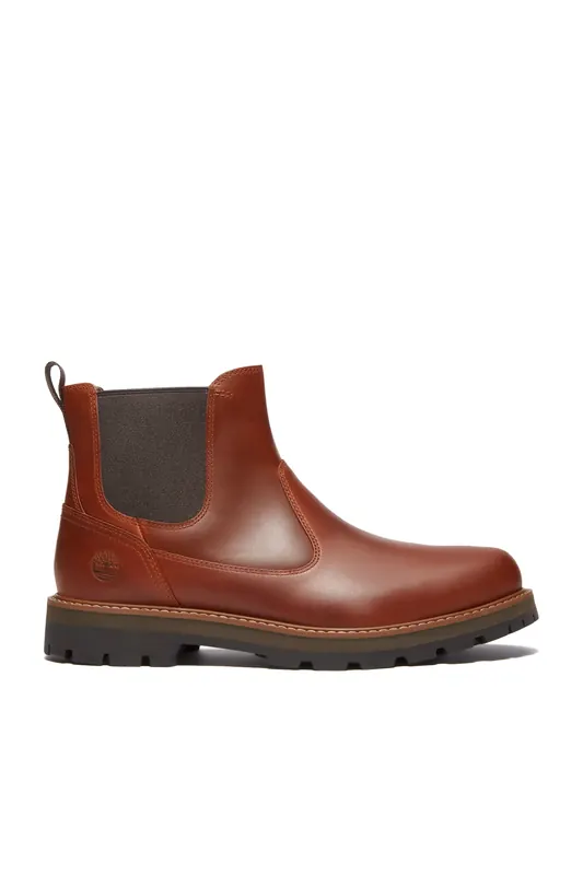 Timberland Britton Road Mid Chelsea Boot Brown Full Grain Maat: 40 | Laarzen Outlet | Heren | Bruin
