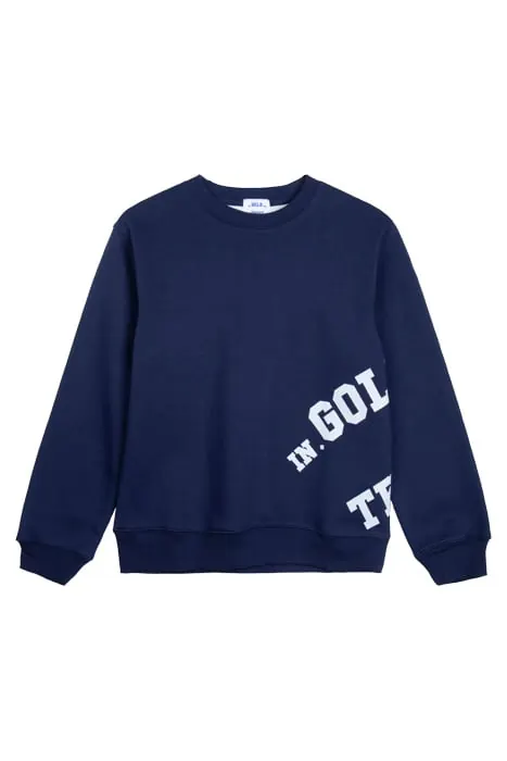 In Gold We Trust The Screw Sweaterblue Maat: M | Sweaters Outlet | Unisex | Blauw