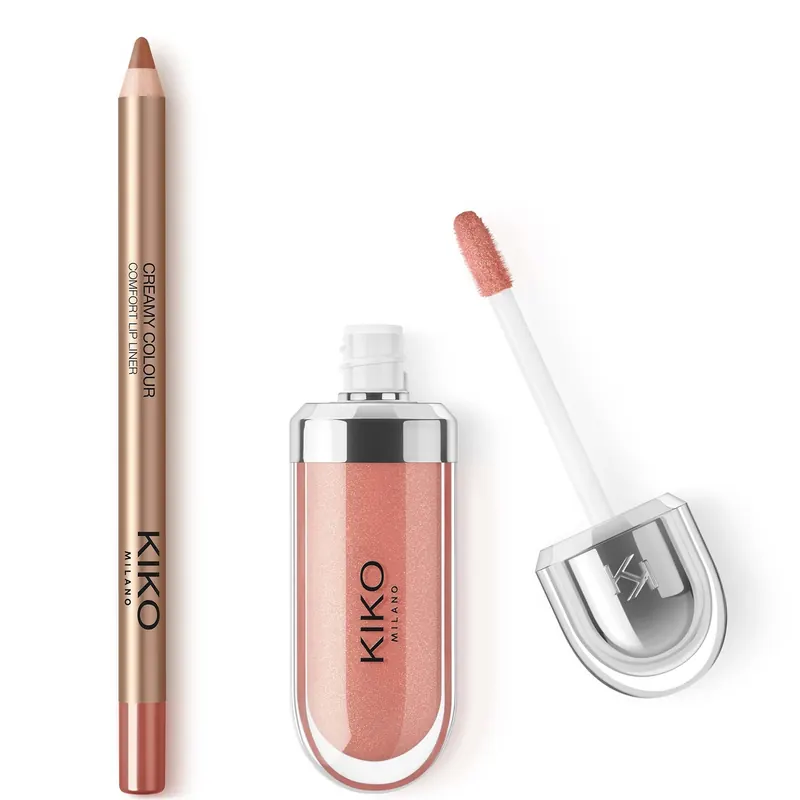 KIKO Milano 3D Hydra Lip Combo (Various Shades) - Barely There