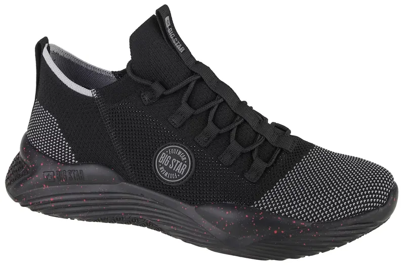 Big Star Shoes LL174282, Męskie, Czarne, buty sneakers, tkanina, rozmiar: 43
