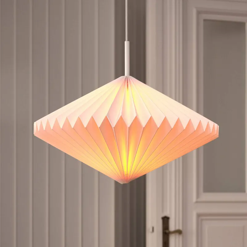 Żyrandol OSRAM Decor Paper Diamond, biała, papier, E27
