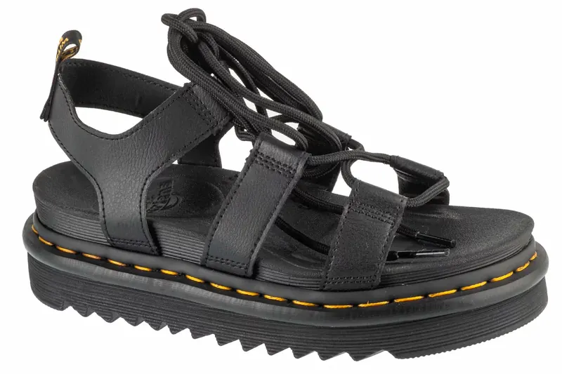 Dr. Martens Nartilla Sandals DM31617001, Damskie, Czarne, sandały, skóra naturalna, rozmiar: 42