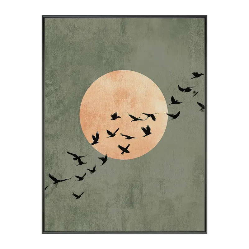 Obraz drukowany z ramą w zestawie 60x80 cm Midnight Flight – Styler