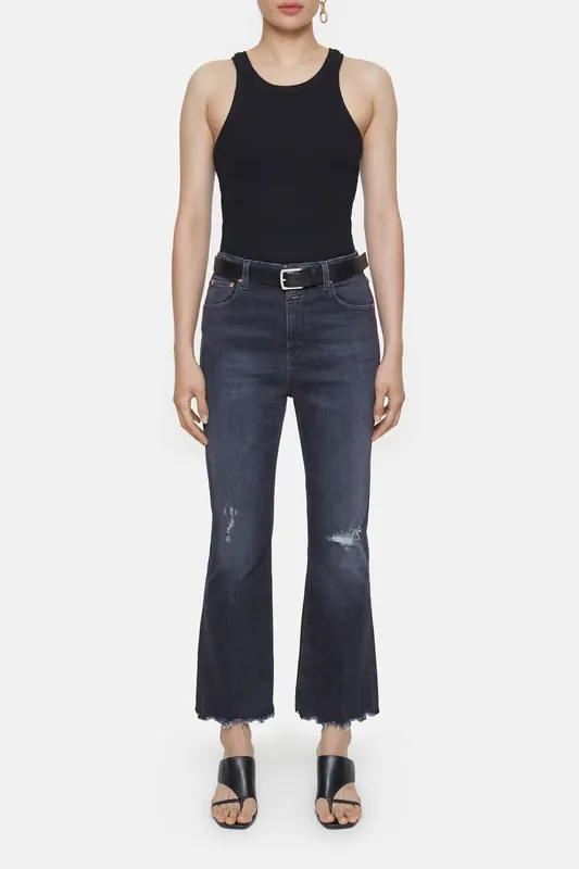 Closed Hi-sun Jeans Dark Grey Maat: W30 | Straight Jeans Outlet | Dames | Grijs