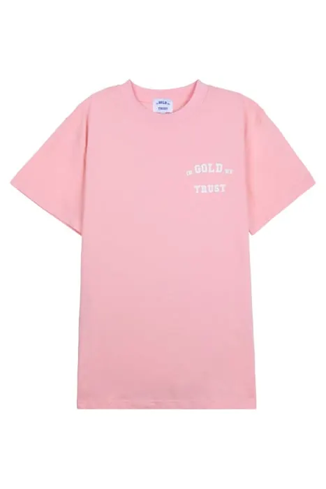 In Gold We Trust The Pink Teepink Maat: L | Tops Outlet | Unisex | Roze